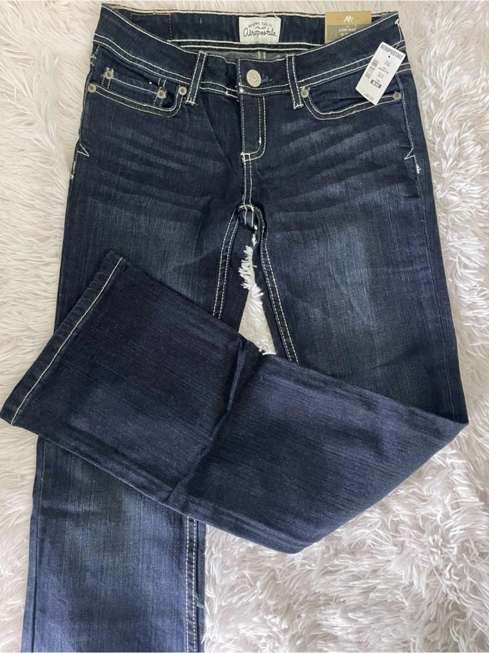 NWT Y2K Aeropostale CHELSEA BOOT Jean (Low Rise/Slim Fit) -Style #0615 Dark Wash